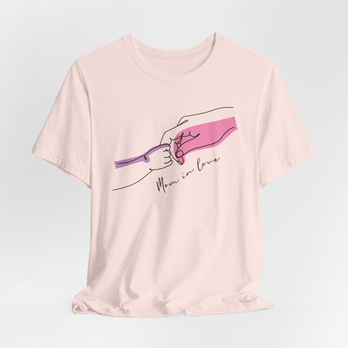 Mother and Child Line Art T-Shirt – Minimalist Mom Love Graphic Tee