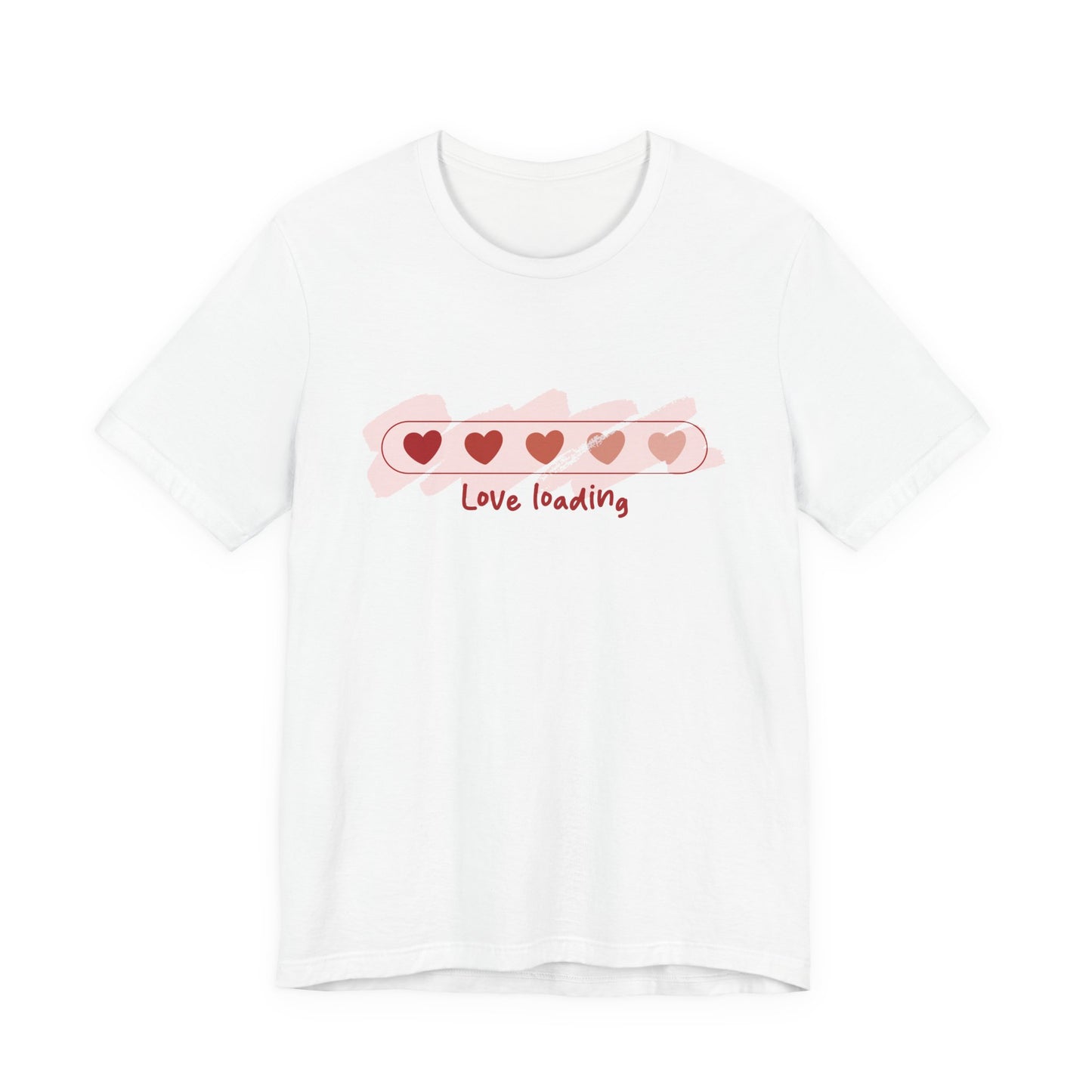 Love Loading T-Shirt – Cute Heart Progress Bar Valentine Shirt