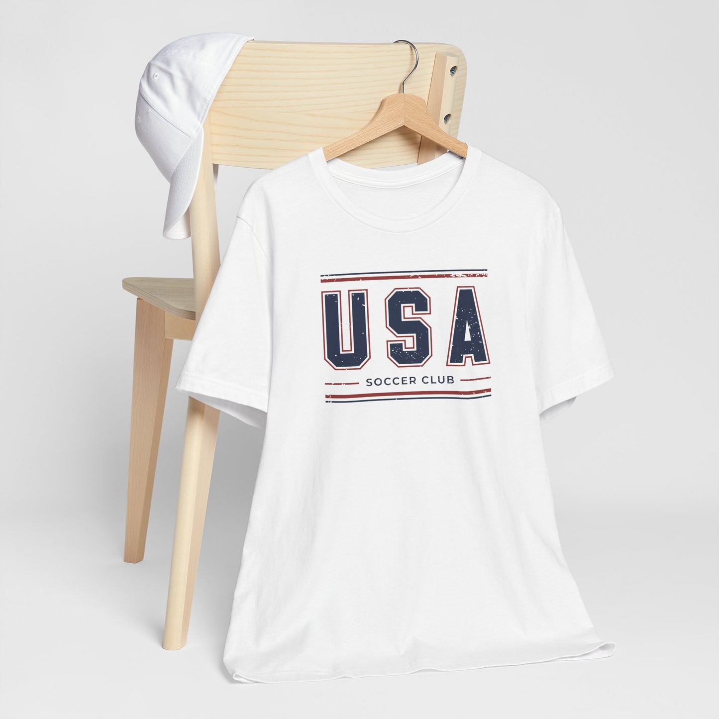 USA Soccer Club Shirt, Vintage USA Soccer Tee, American Soccer T-Shirt, Patriotic Sports Shirt, USA Fan Shirt