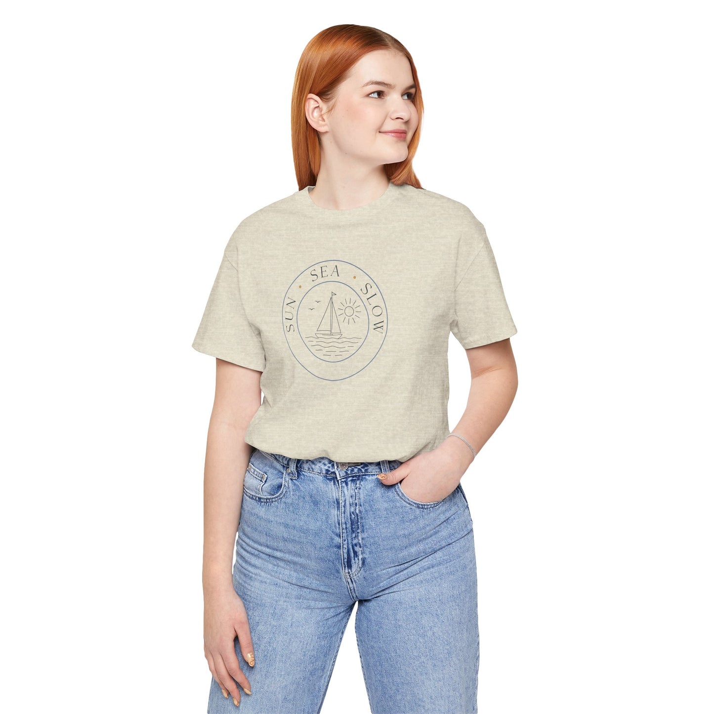 Sun Sea Slow Shirt - Coastal Sailing Graphic Tee