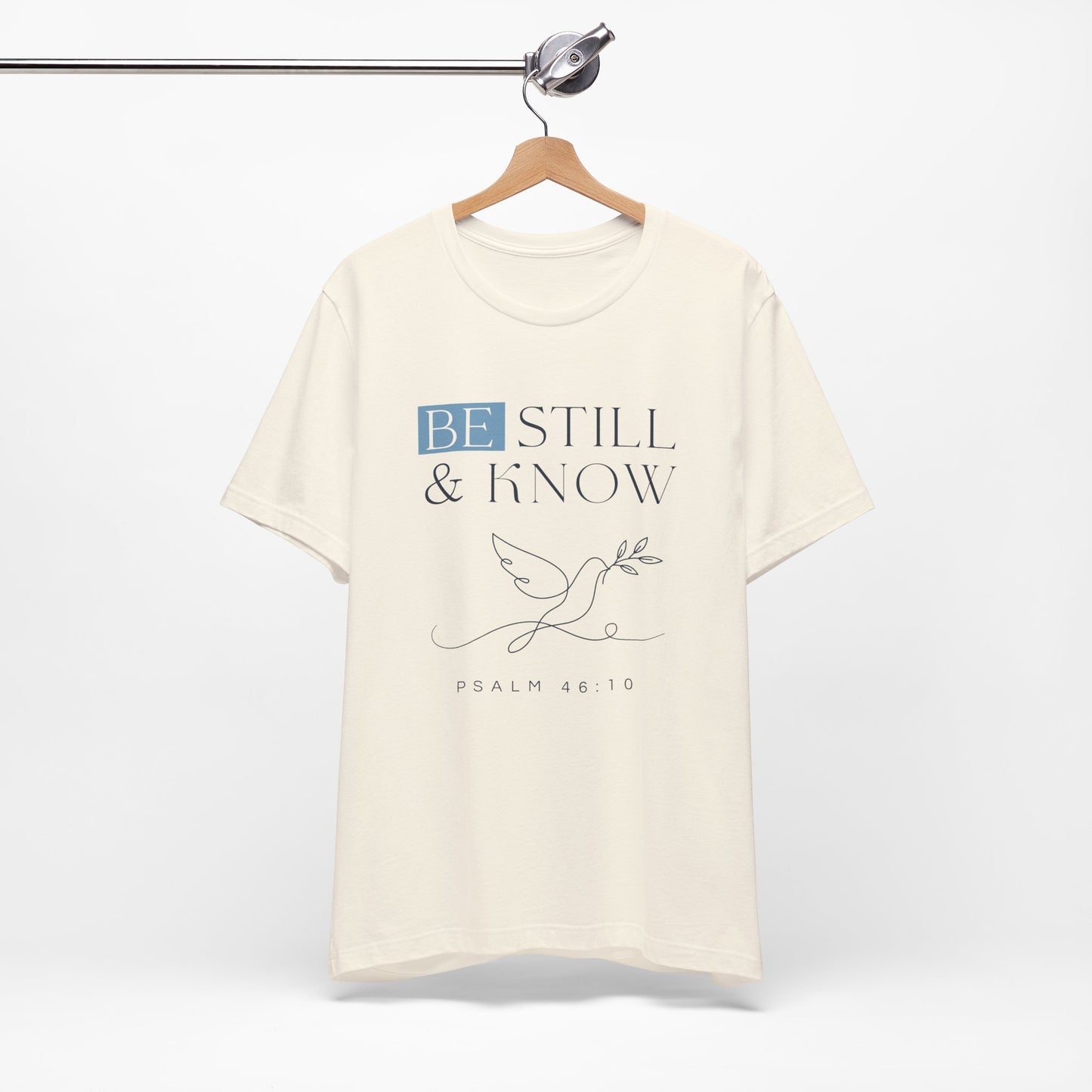Be Still & Know Psalm 46:10 Christian Dove Graphic Tee