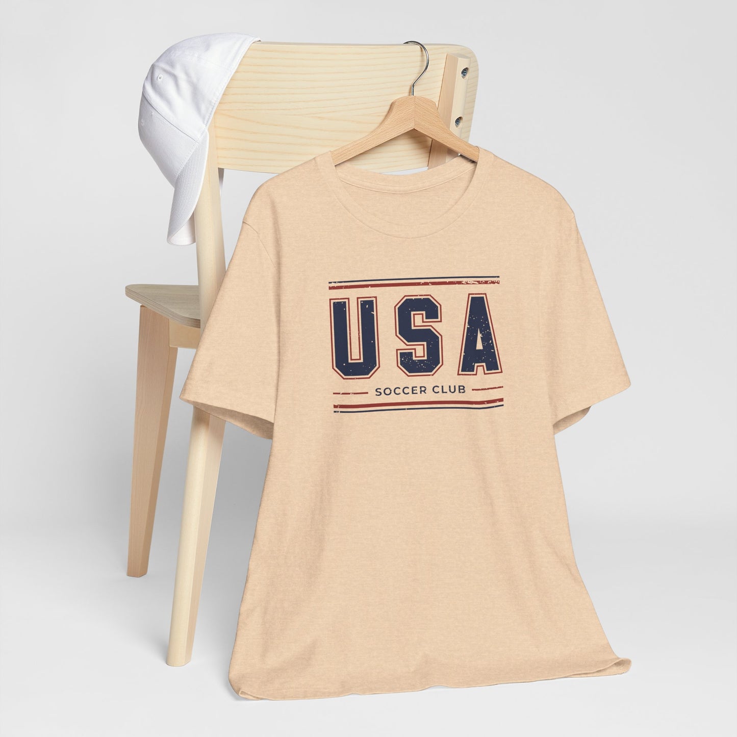 USA Soccer Club Shirt, Vintage USA Soccer Tee, American Soccer T-Shirt, Patriotic Sports Shirt, USA Fan Shirt