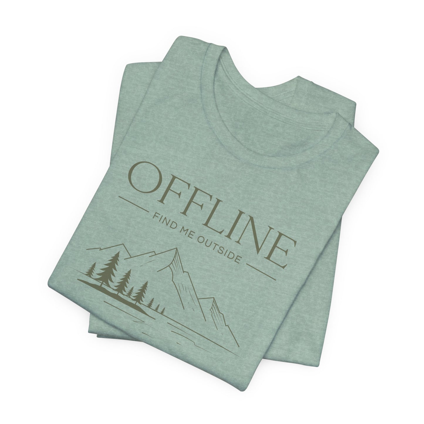 Offline Find Me Outside Shirt - Vintage Outdoor Graphic Tee