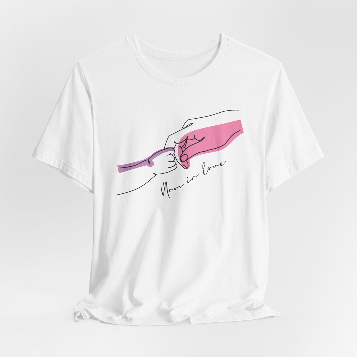 Mother and Child Line Art T-Shirt – Minimalist Mom Love Graphic Tee