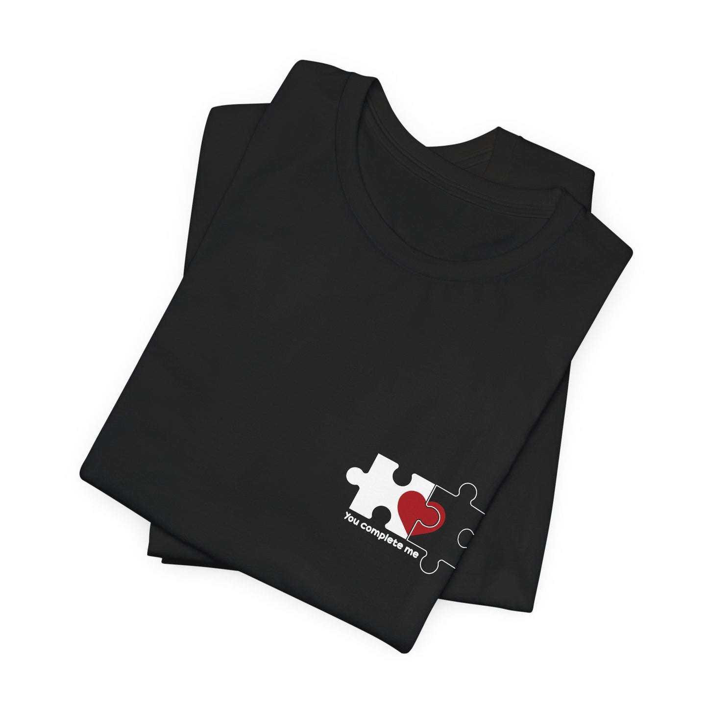 Puzzle Heart Love T-Shirt – Connected Heart Minimal Design
