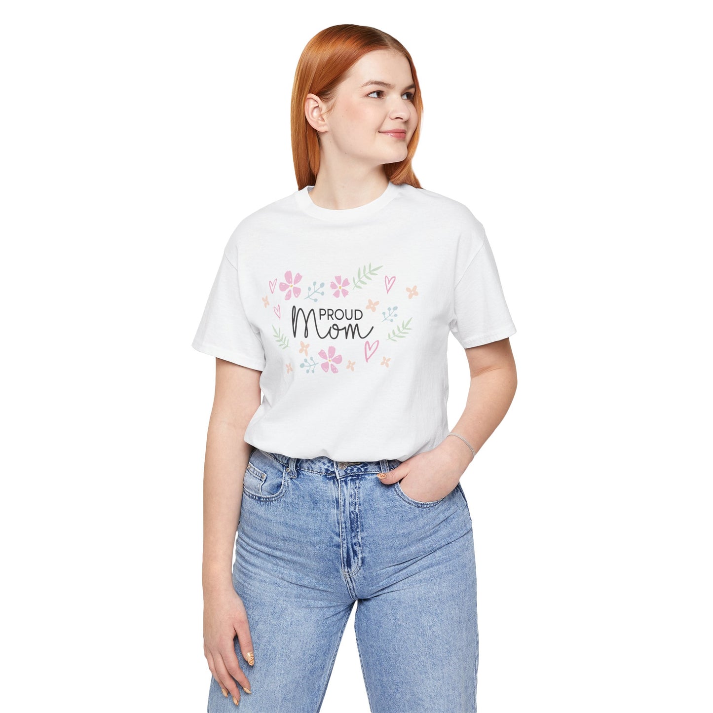 Proud Mom Flower Graphic Tee – Sweet Mother’s Day Shirt for Women