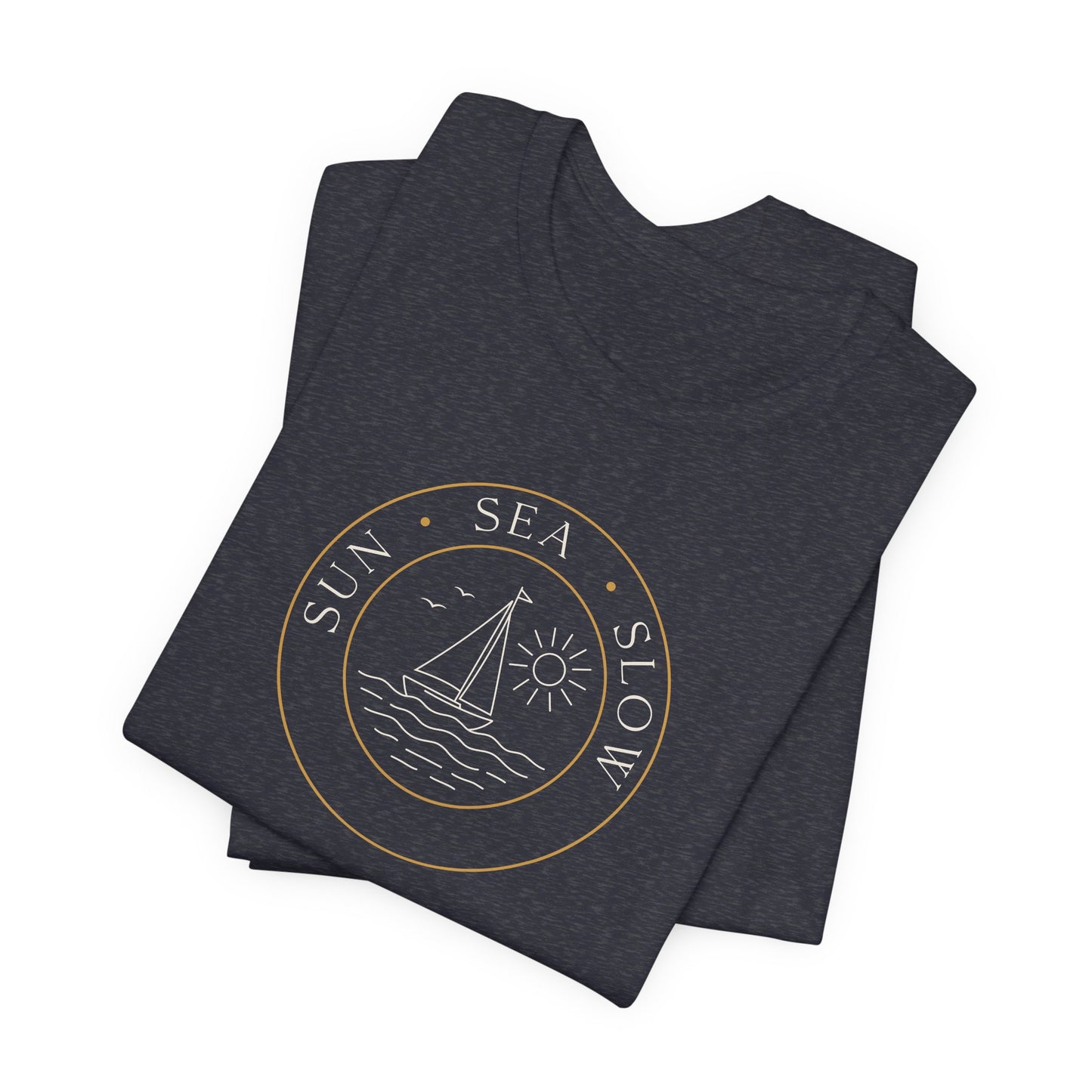 Sun Sea Slow Shirt - Coastal Sailing Graphic Tee