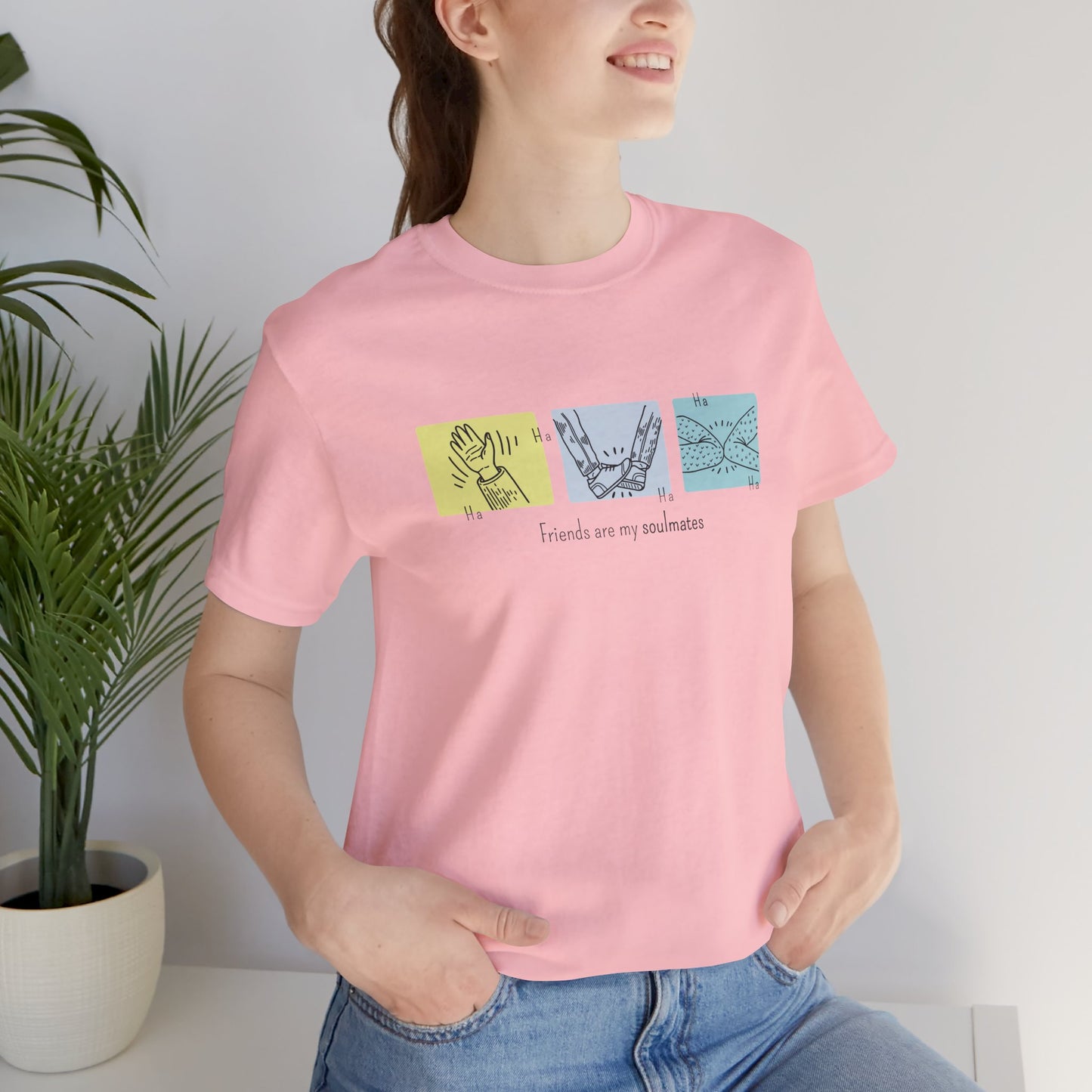 Friends Moments T-Shirt – Minimalist Friendship Illustration