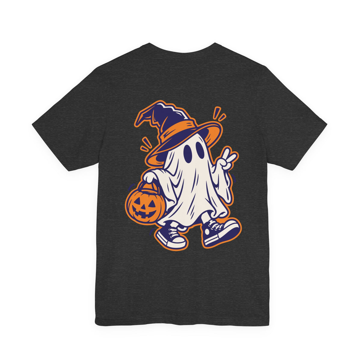 Cute Ghost Halloween Shirt – Witch & Pumpkin Spooky Graphic Tee