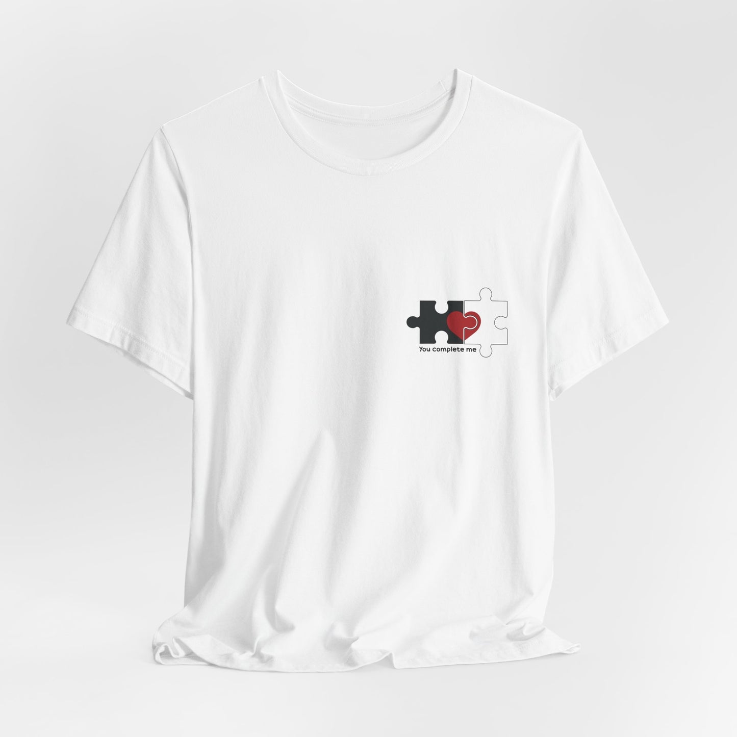 Puzzle Heart Love T-Shirt – Connected Heart Minimal Design