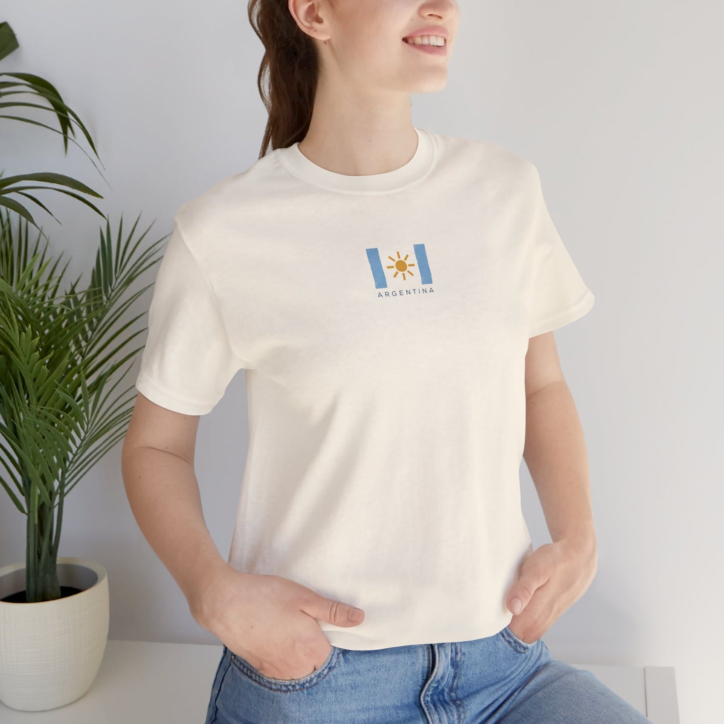 Argentina Minimalist T-Shirt, Argentina Flag Shirt, Aesthetic Travel Tee, Argentina Pride Shirt, Unisex Graphic Tee