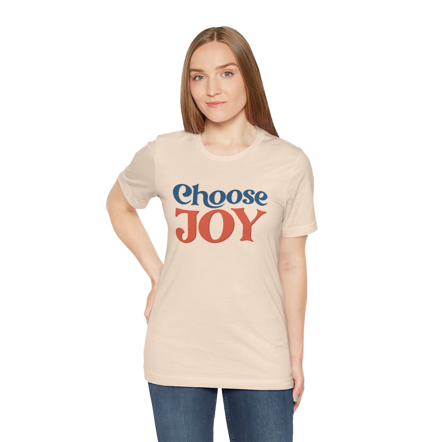 Choose Joy Retro Typography Graphic Tee