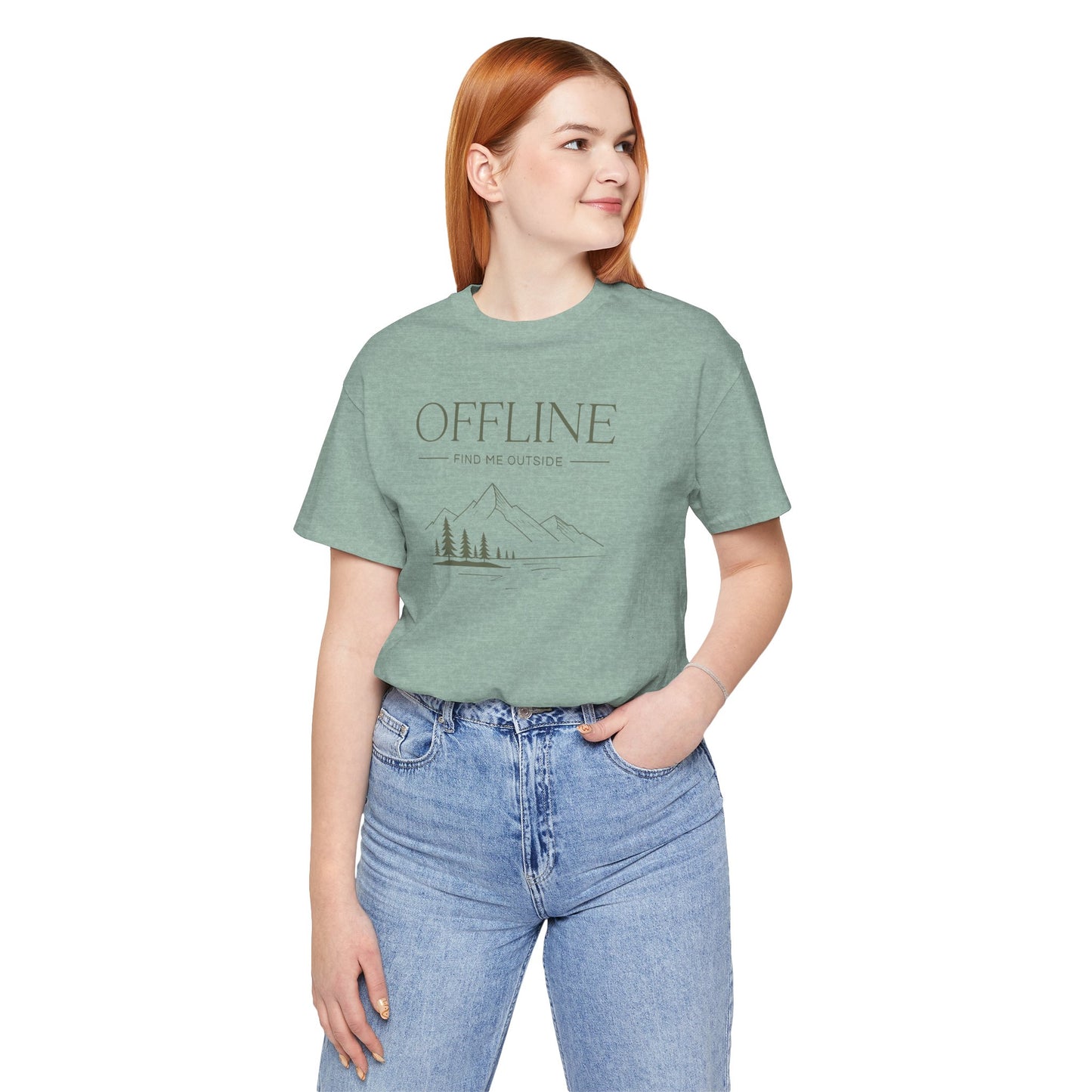 Offline Find Me Outside Shirt - Vintage Outdoor Graphic Tee