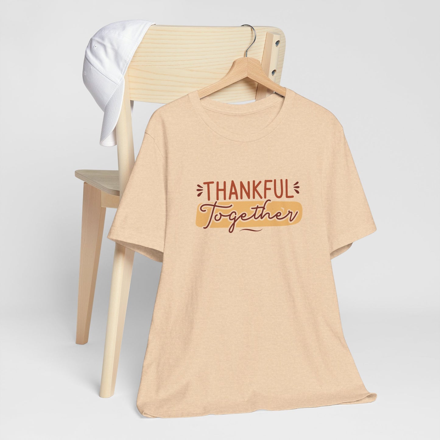 Thankful Together T-Shirt – Matching Thanksgiving Family Tee | Cozy Fall Gratitude Shirt