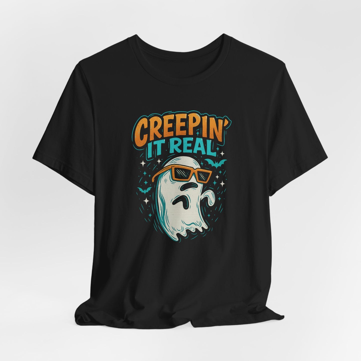 Creepin’ It Real Halloween Shirt – Funny Cool Ghost Tee