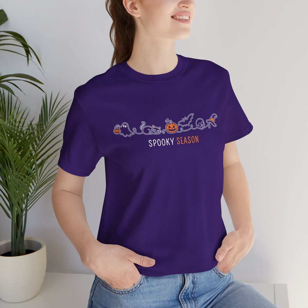 Spooky Season Halloween Shirt – Cute Minimalist Graphic Tee