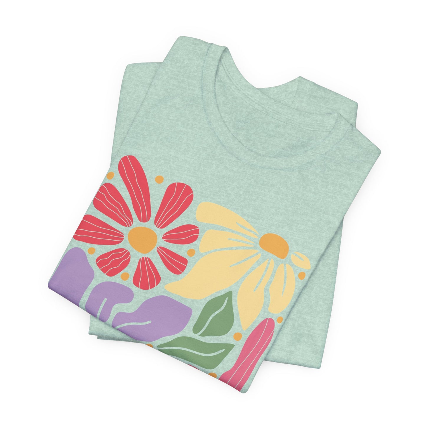 Retro Floral Motherhood Shirt – Cute Aesthetic Mom T-Shirt