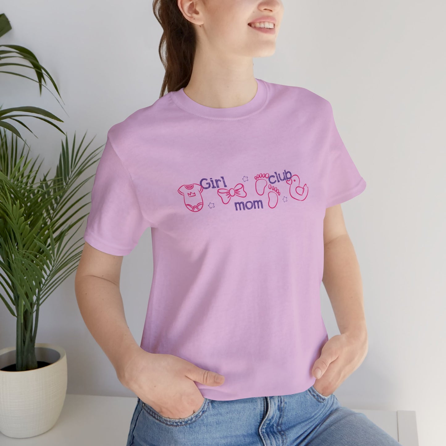 Girl Mom Club Shirt, Cute Girl Mom T-Shirt