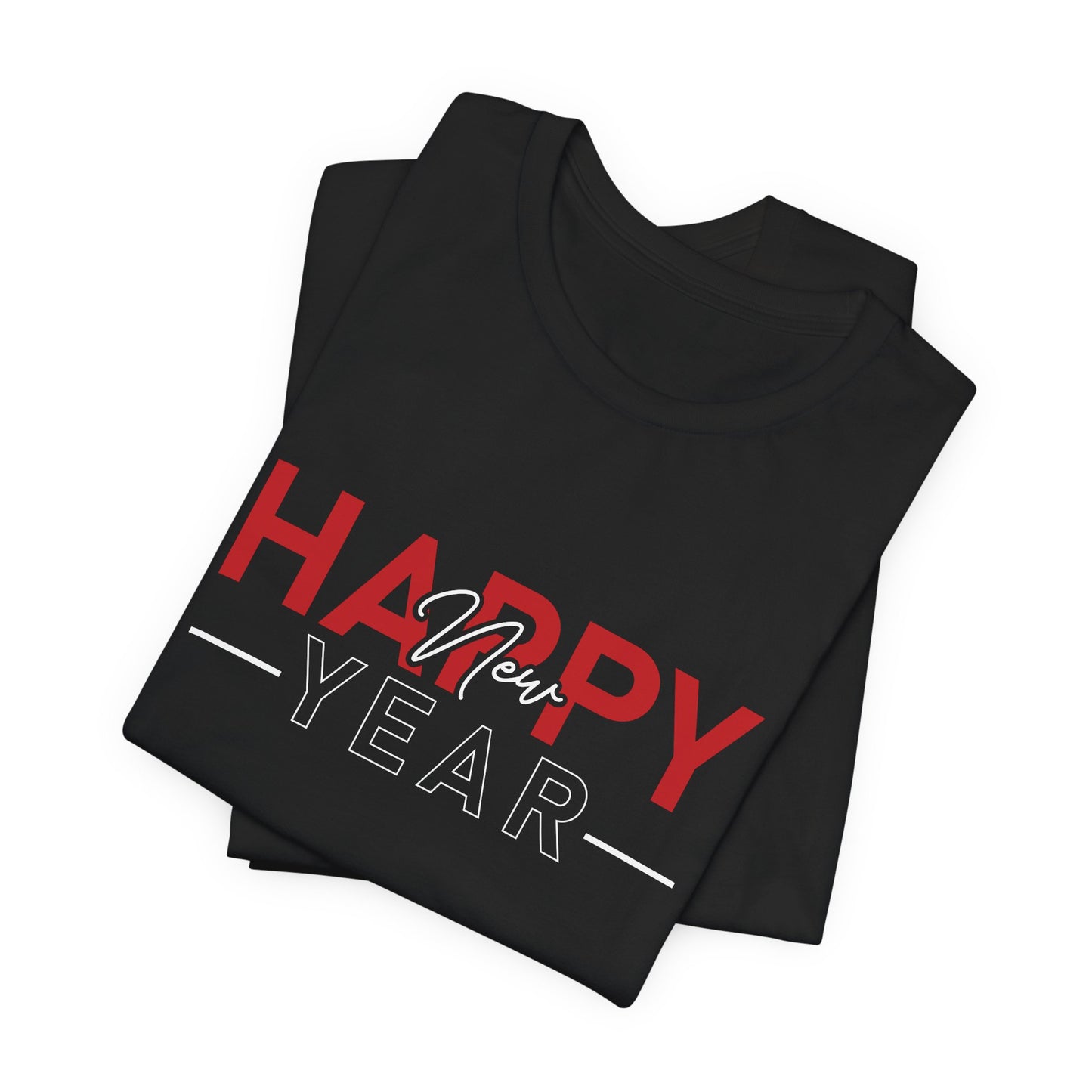 Happy New Year T-Shirt – Modern Minimalist New Year Celebration Tee