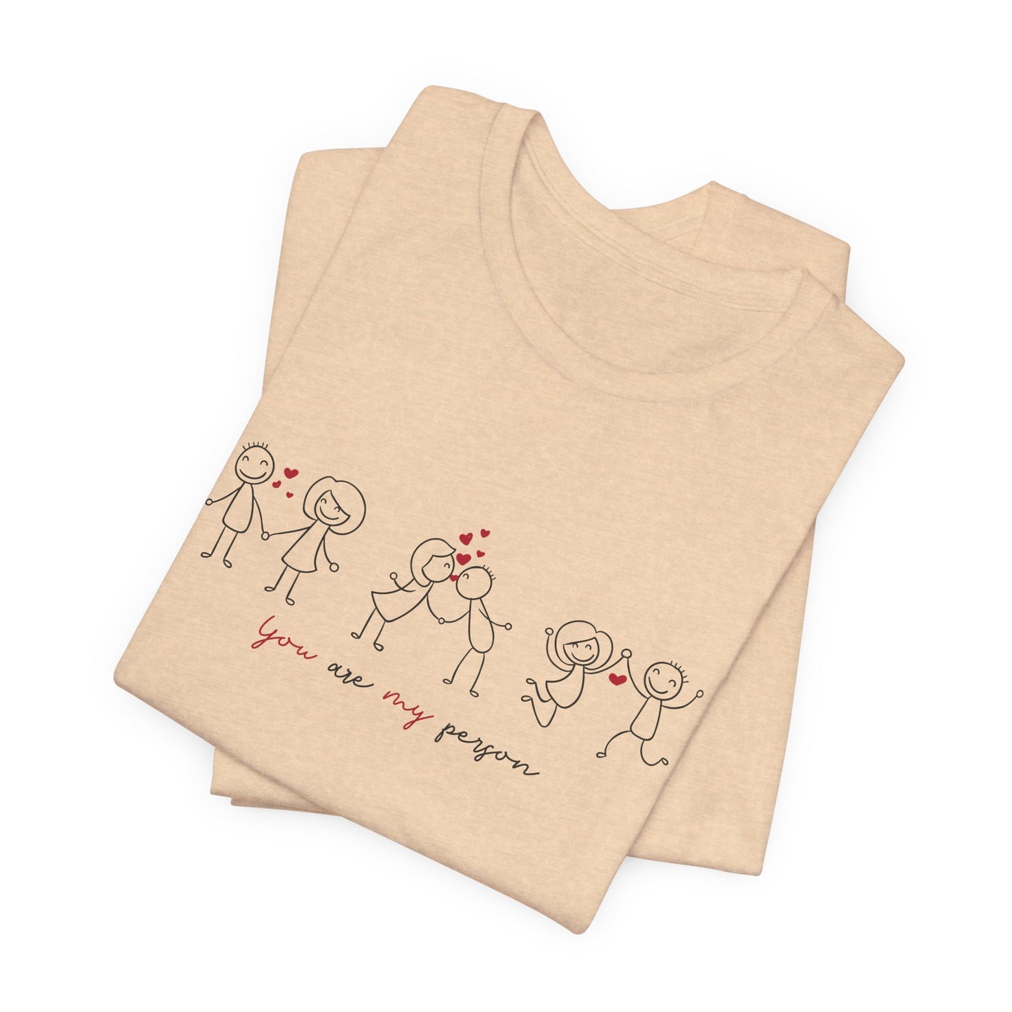 You Are My Person Couple T-Shirt | Minimalist Love Shirt for Couples | Romantic Valentine Gift