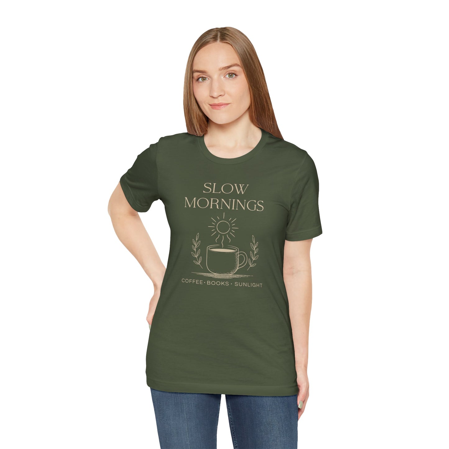 Slow Mornings Coffee Shirt - Cozy Slow Living Graphic Tee