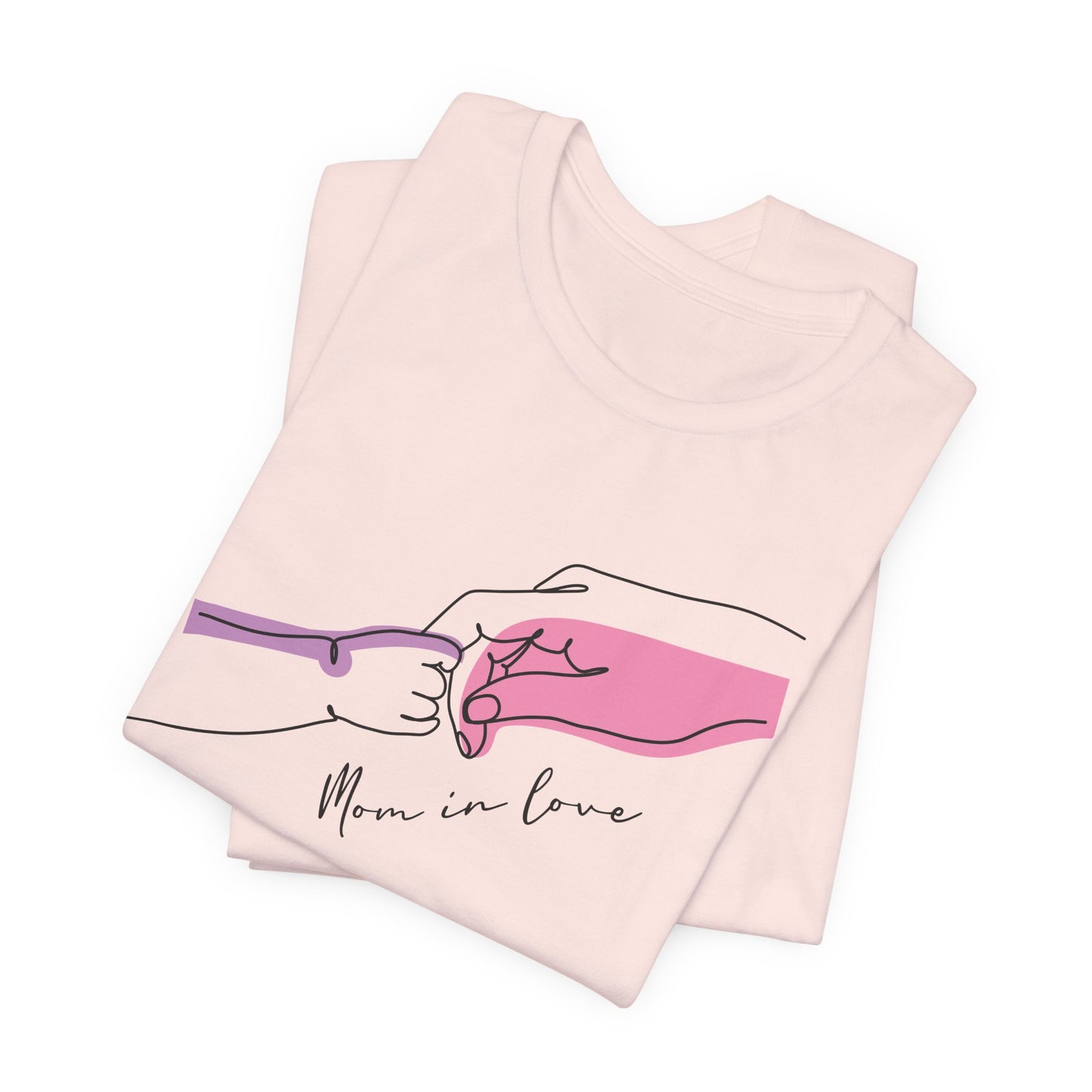 Mother and Child Line Art T-Shirt – Minimalist Mom Love Graphic Tee