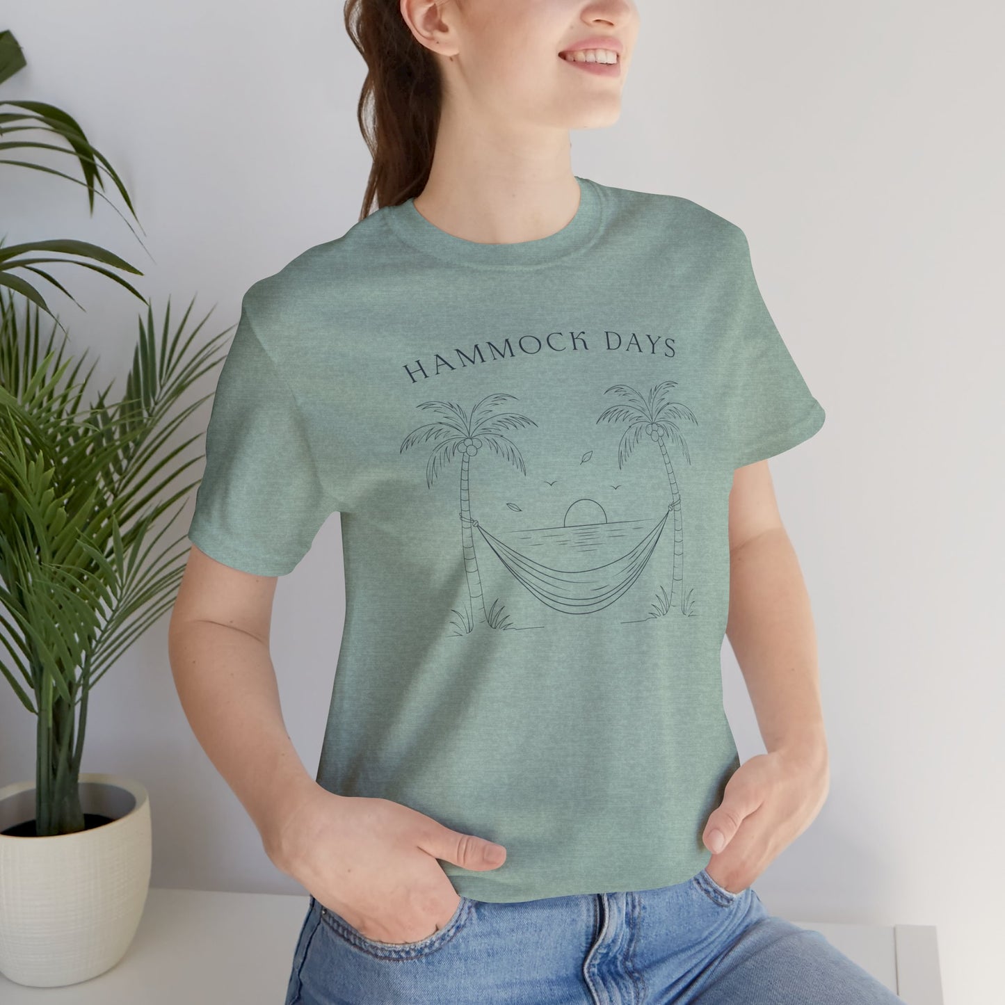Hammock Days Shirt - Tropical Beach Vacation Graphic Tee