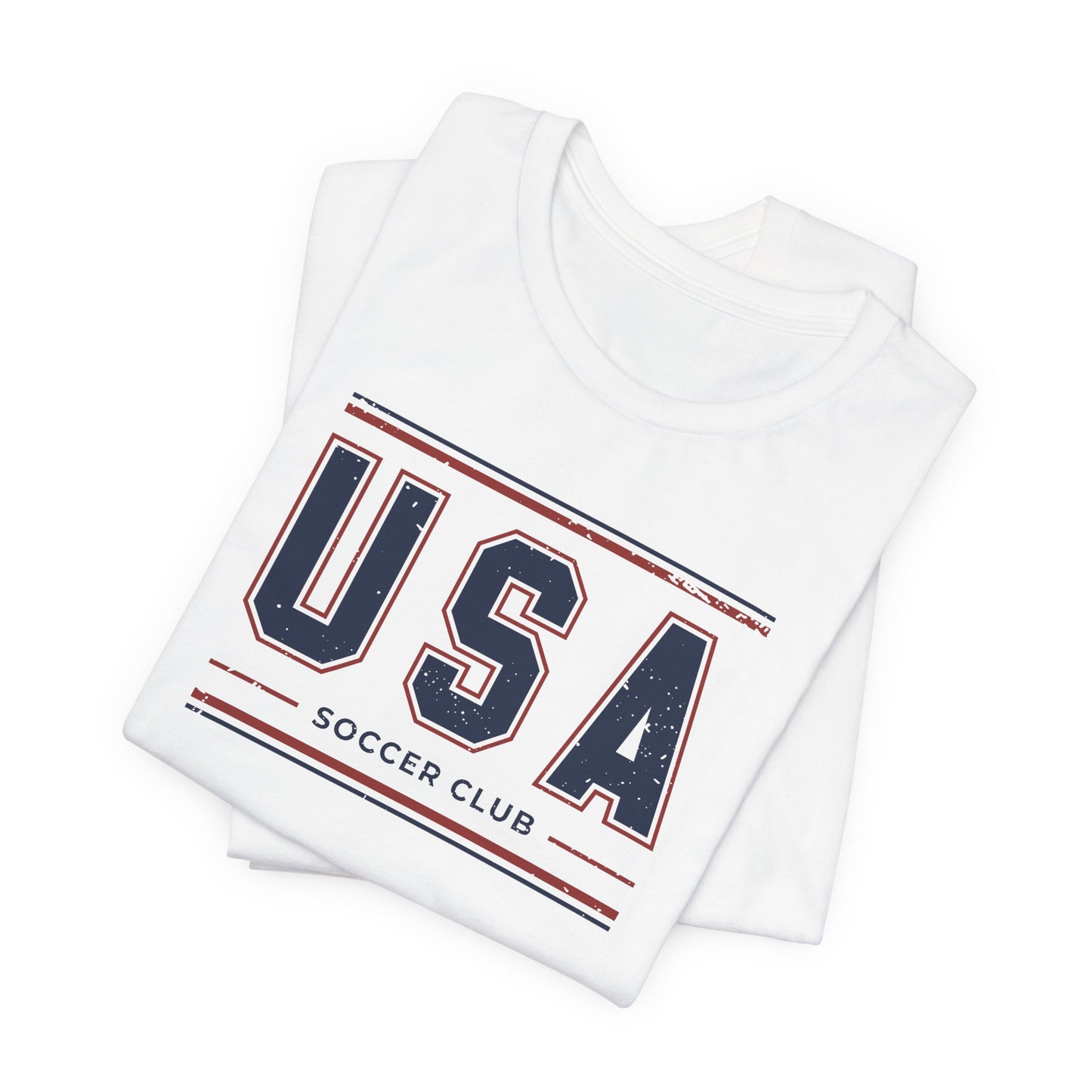USA Soccer Club Shirt, Vintage USA Soccer Tee, American Soccer T-Shirt, Patriotic Sports Shirt, USA Fan Shirt