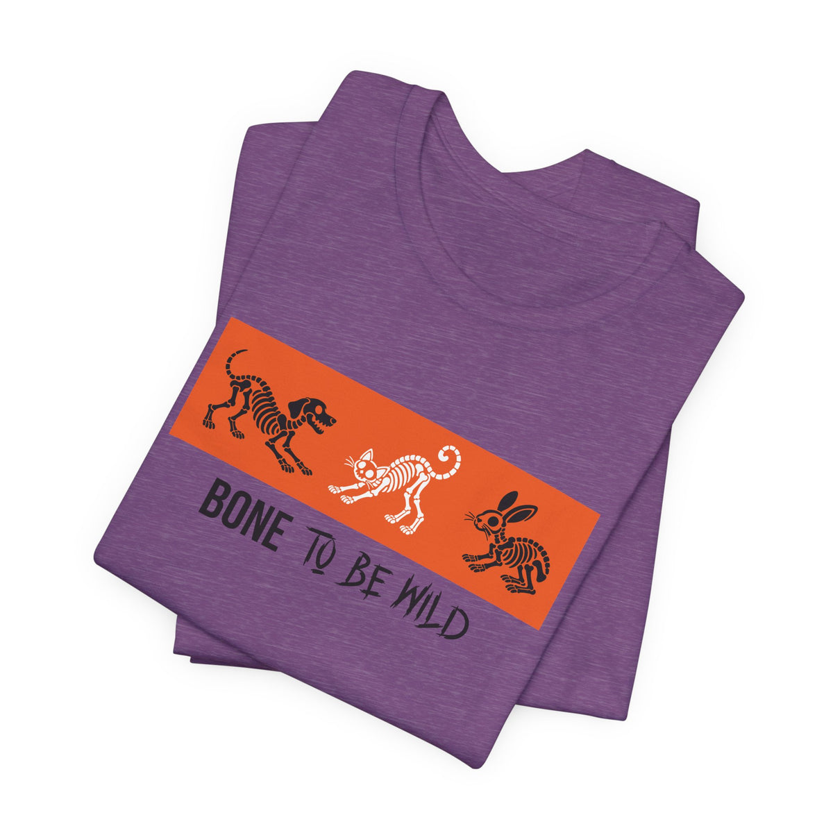 Skeleton Animals Halloween Shirt - Dog, Cat & Bunny Graphic Tee