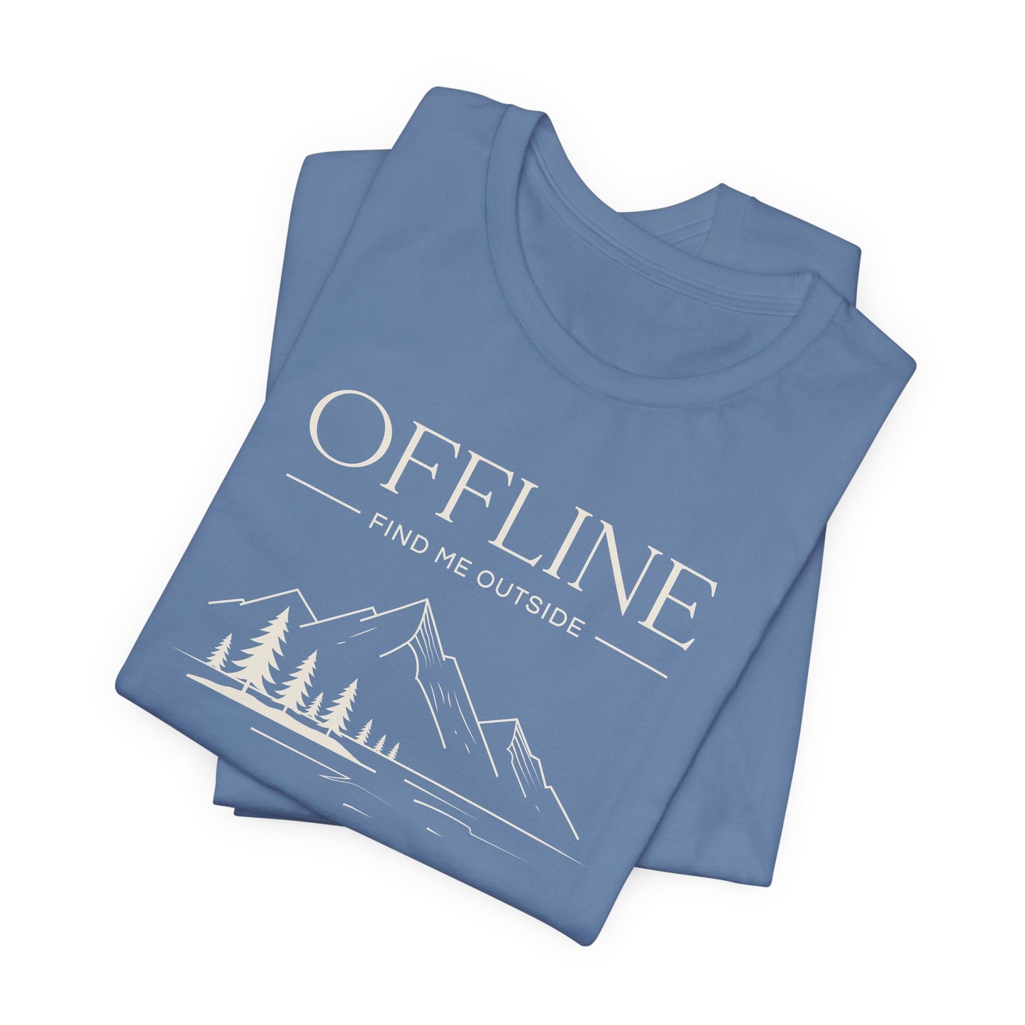 Offline Find Me Outside Shirt - Vintage Outdoor Graphic Tee