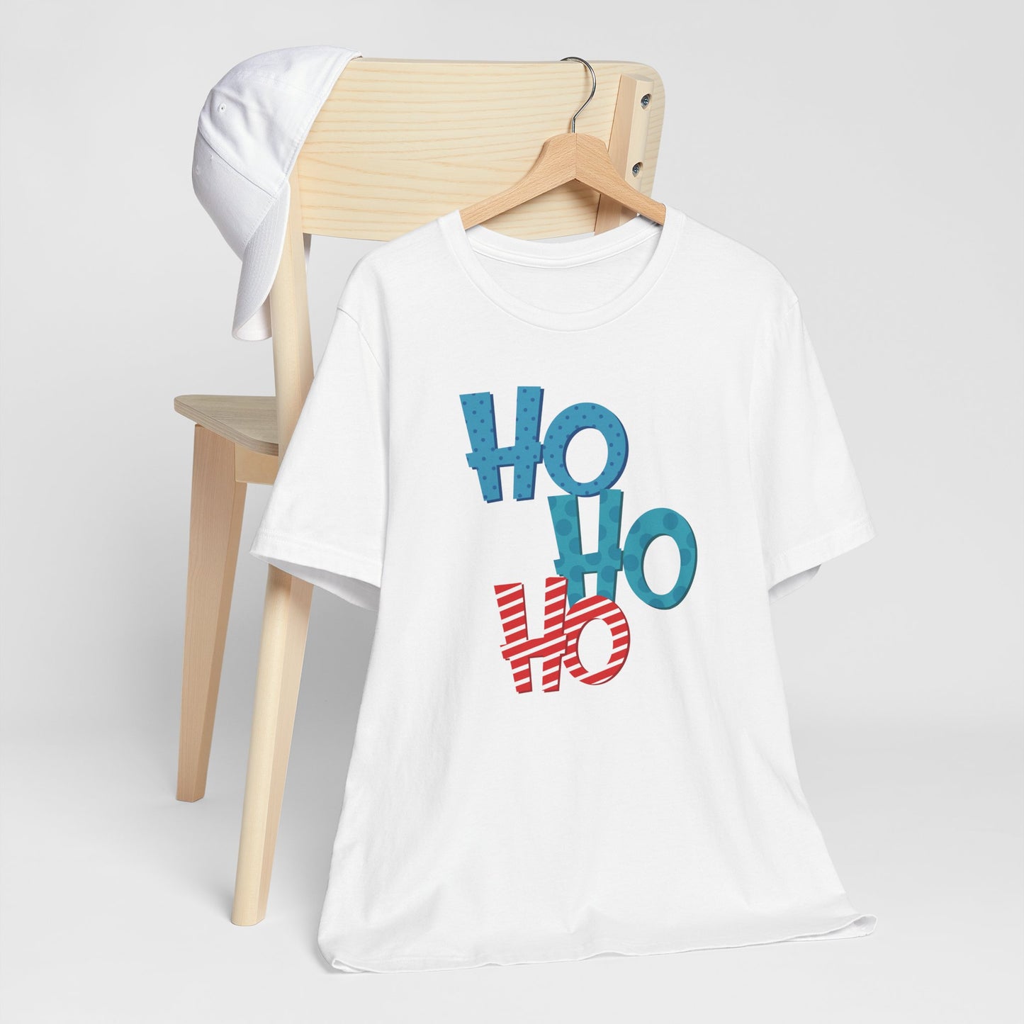 Cute HO HO HO Christmas Shirt – Fun Colorful Holiday Lettering Tee