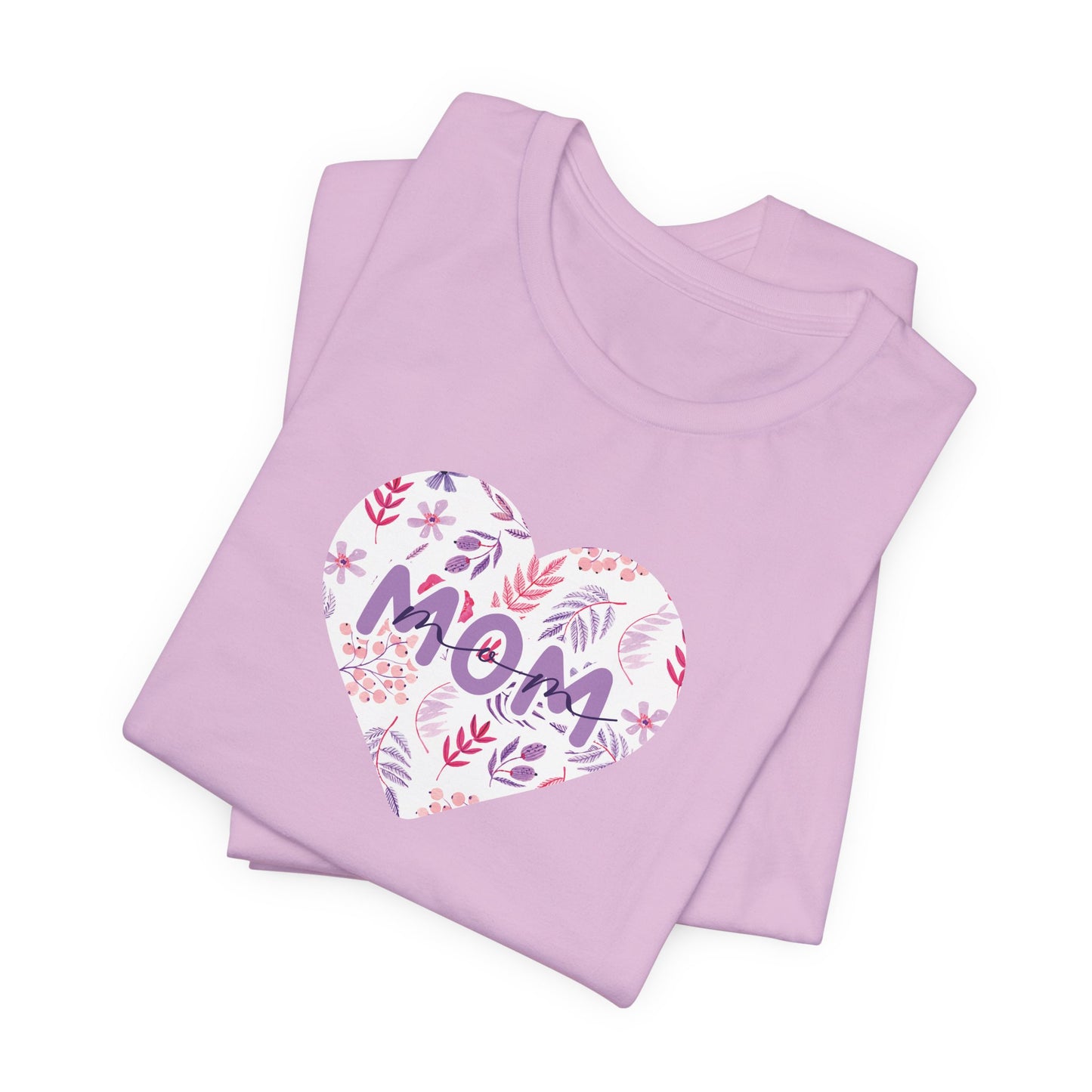 Floral Mom Heart Graphic Tee for Women – Cute Gift Idea