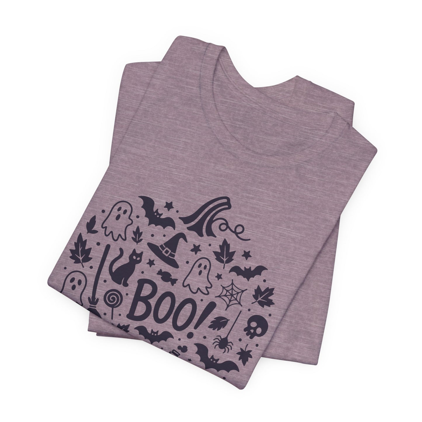 Boo Halloween Shirt - Cute Spooky Graphic Tee for Adults