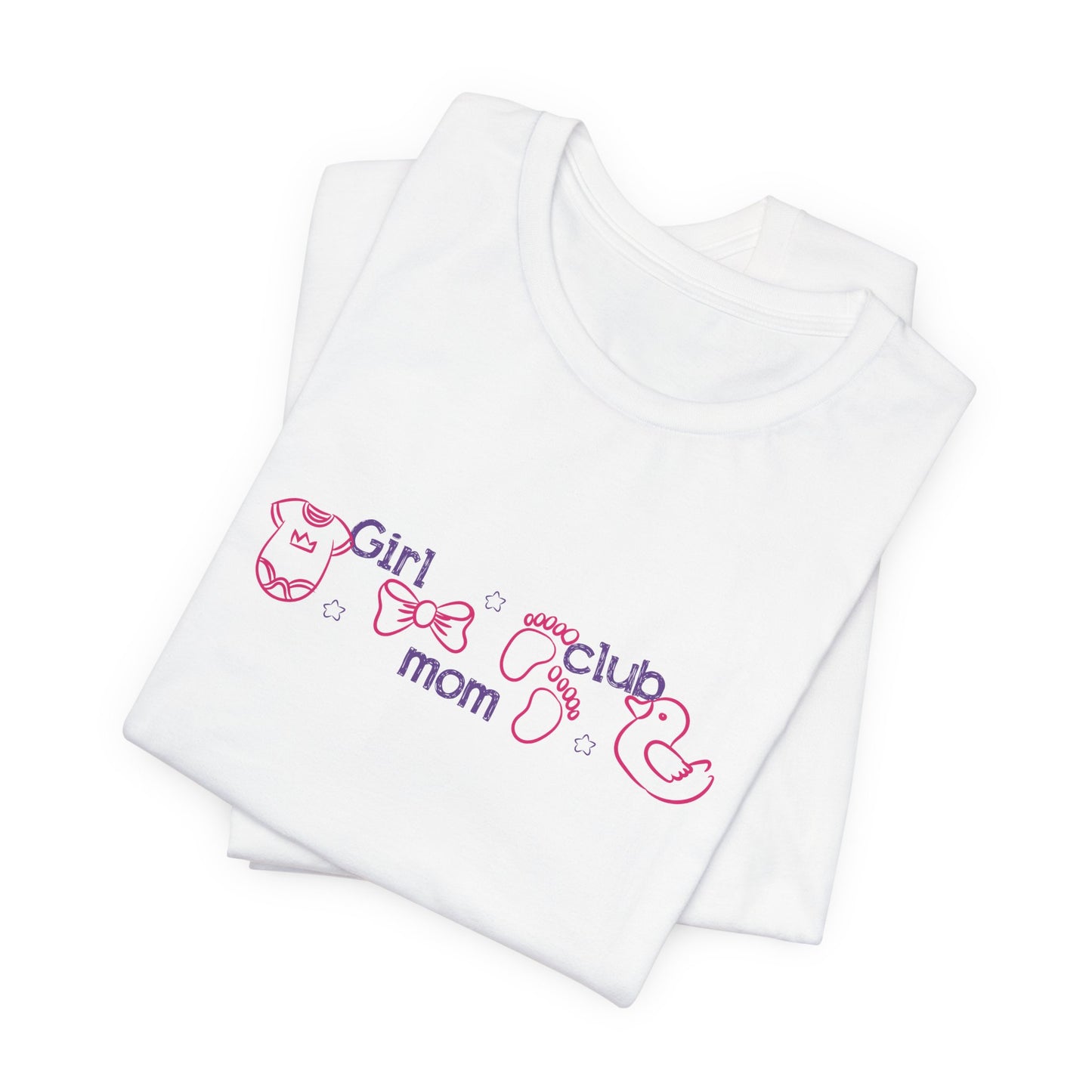Girl Mom Club Shirt, Cute Girl Mom T-Shirt