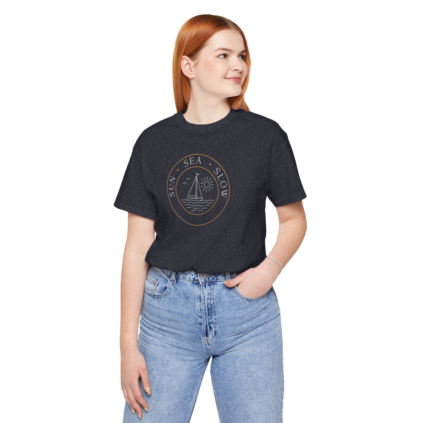 Sun Sea Slow Shirt - Coastal Sailing Graphic Tee