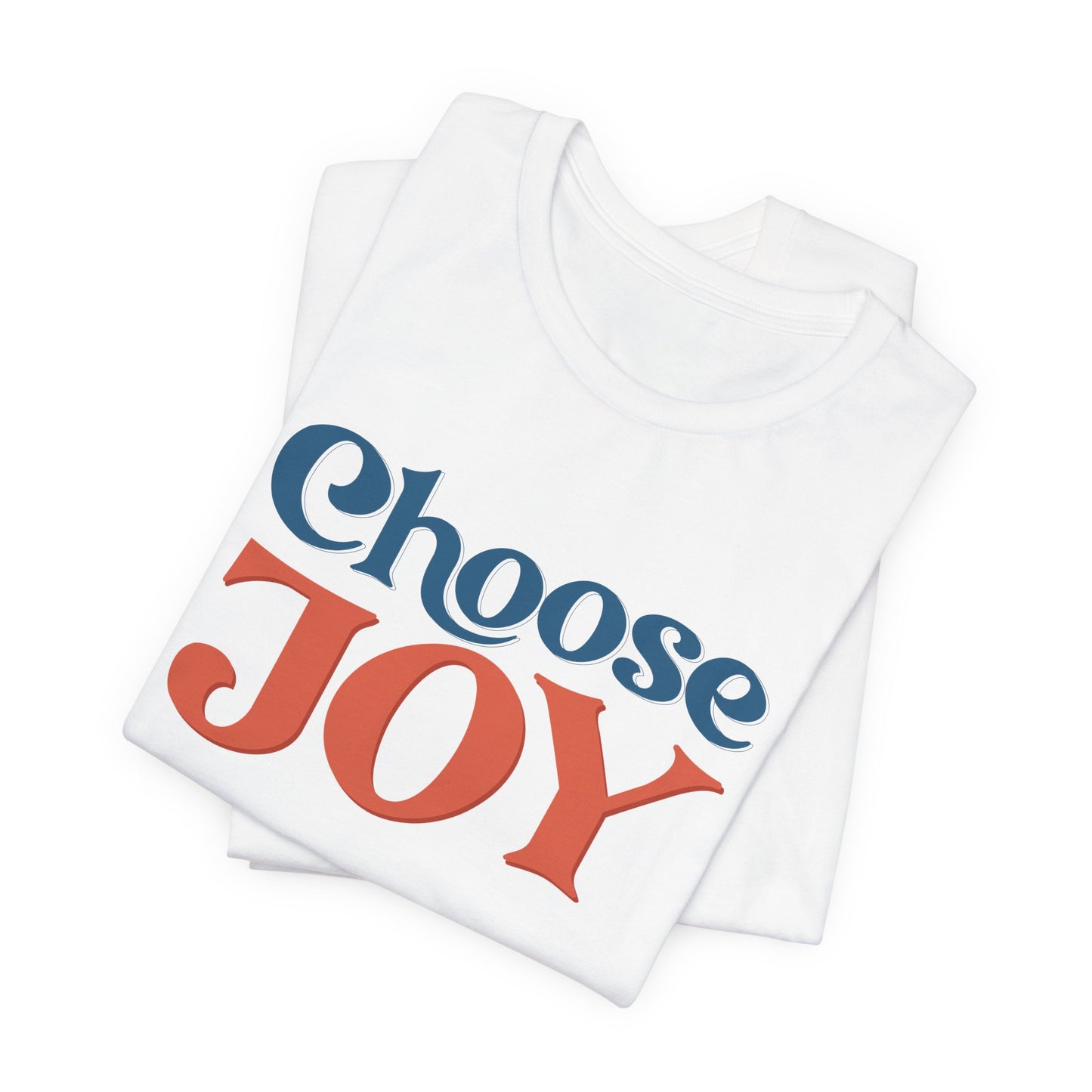 Choose Joy Retro Typography Graphic Tee