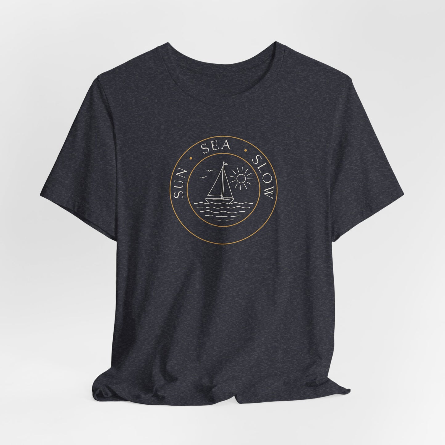 Sun Sea Slow Shirt - Coastal Sailing Graphic Tee