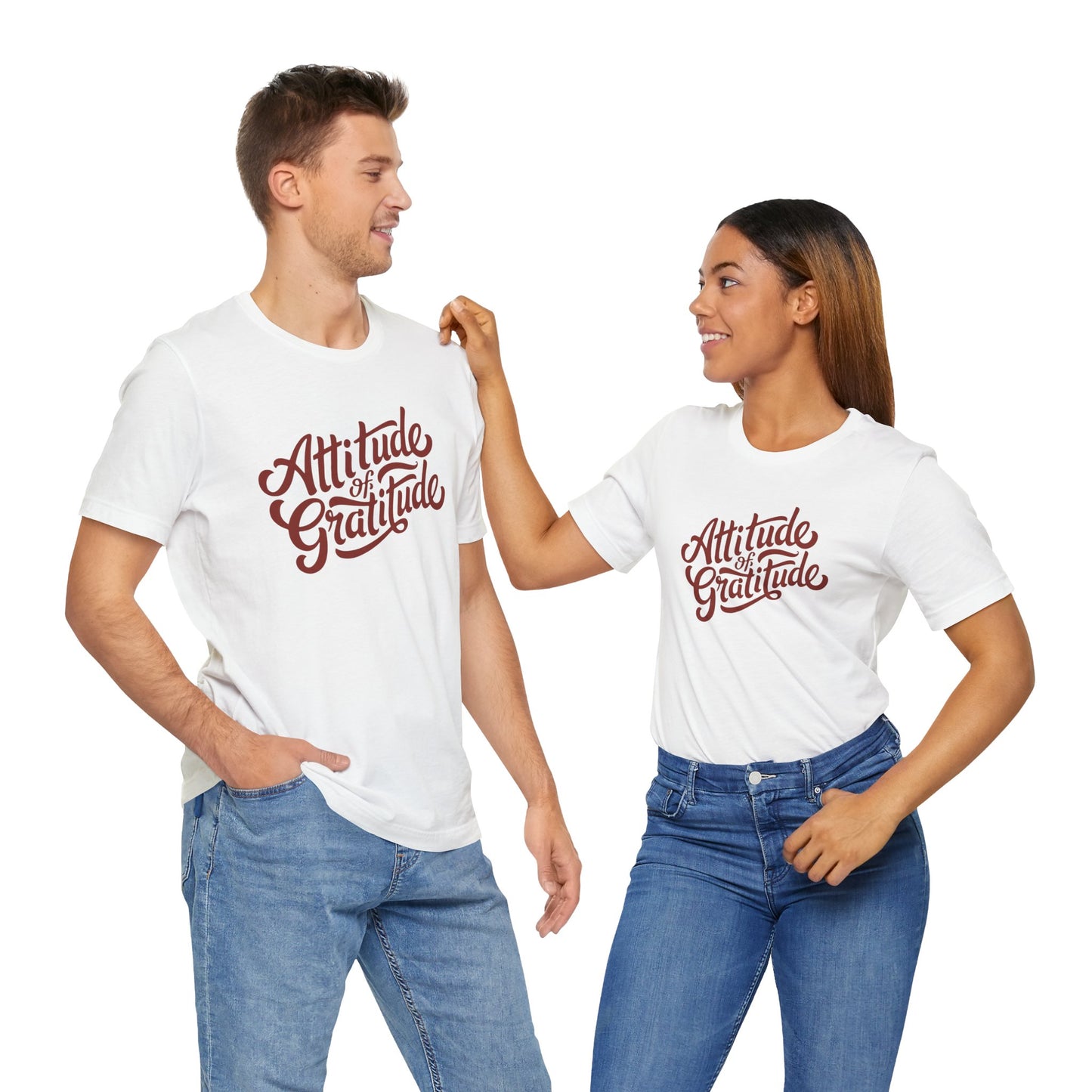 Attitude of Gratitude Shirt – Positive Thanksgiving Fall Tee with Inspirational Quote