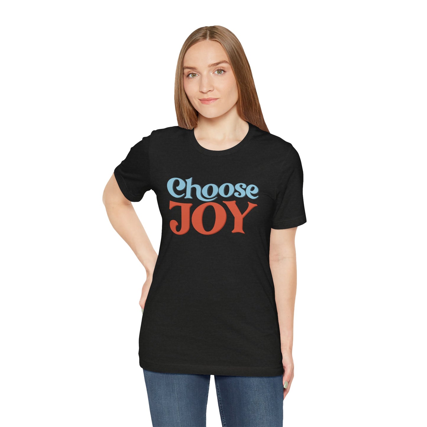 Choose Joy Retro Typography Graphic Tee