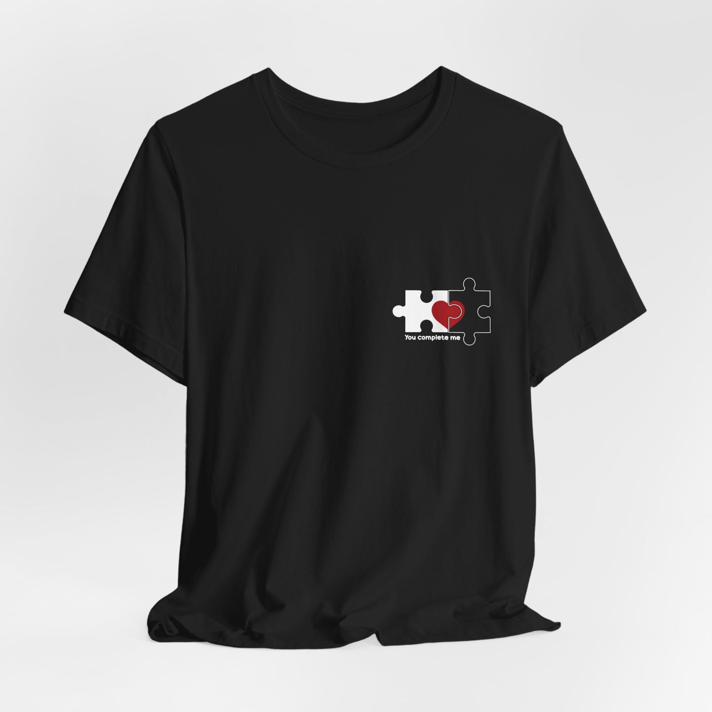 Puzzle Heart Love T-Shirt – Connected Heart Minimal Design