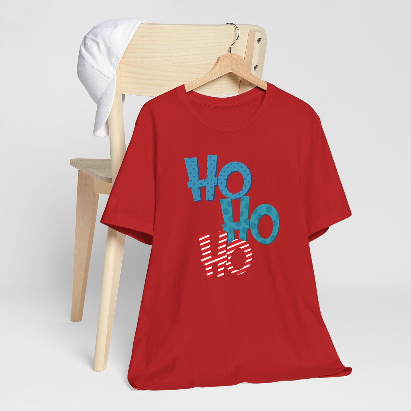 Cute HO HO HO Christmas Shirt – Fun Colorful Holiday Lettering Tee