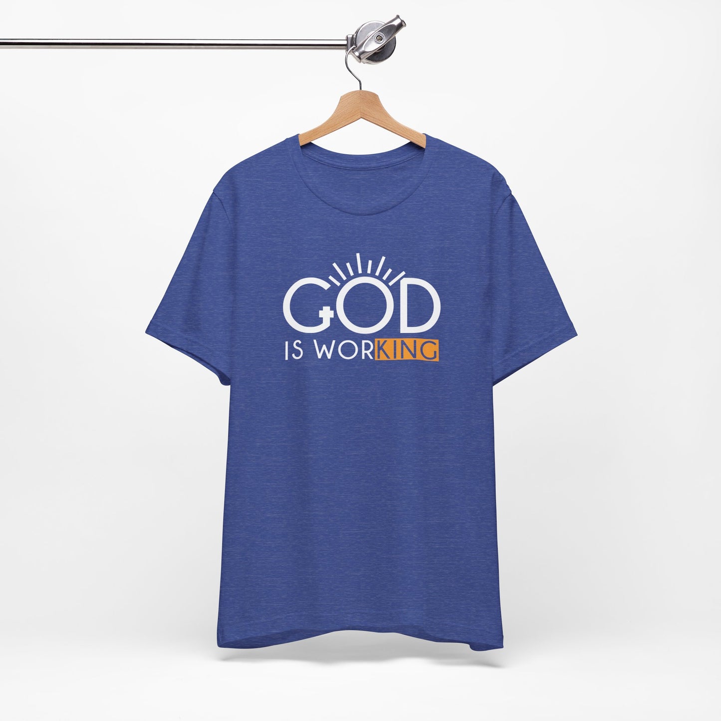 God Is Working Shirt, Christian Inspirational Tee, Faith Based T-Shirt, Motivational Christian Shirt, Spiritual Quote Tee