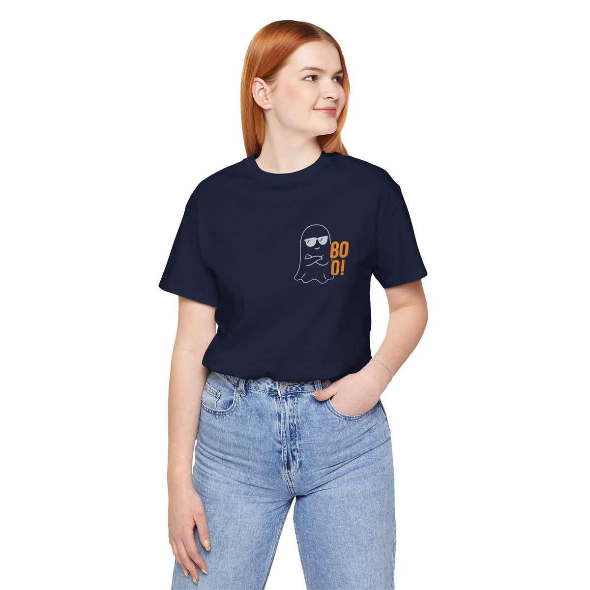 BOO! Halloween Shirt - Bold Minimalist Spooky Graphic Tee